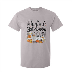 Happy Halloween Dog Ghost Spooky Season T Shirt For Kid TS11 Ice Gray Print Your Wear
