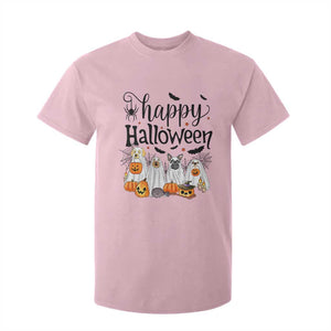 Happy Halloween Dog Ghost Spooky Season T Shirt For Kid TS11 Light Pink Print Your Wear