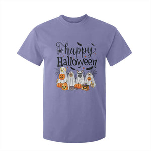 Happy Halloween Dog Ghost Spooky Season T Shirt For Kid TS11 Violet Print Your Wear