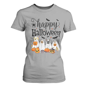 Happy Halloween Dog Ghost Spooky Season T Shirt For Women TS11 Sport Gray Print Your Wear