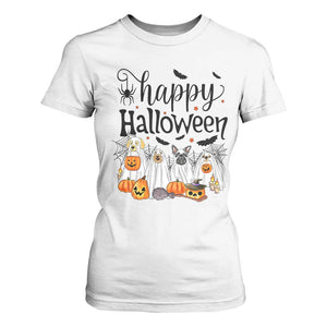 Happy Halloween Dog Ghost Spooky Season T Shirt For Women TS11 White Print Your Wear