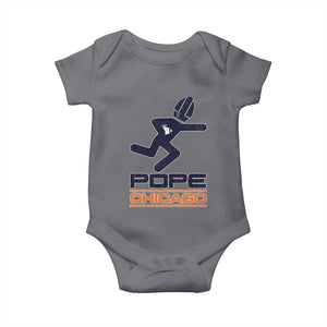Chicago Pope Leo XIV American Football Baby Onesie TS11 Charcoal Print Your Wear