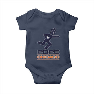 Chicago Pope Leo XIV American Football Baby Onesie TS11 Navy Print Your Wear
