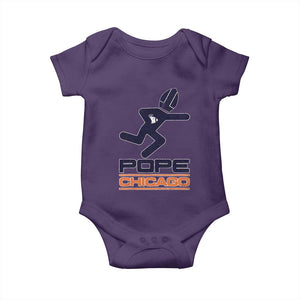 Chicago Pope Leo XIV American Football Baby Onesie TS11 Purple Print Your Wear