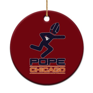 Chicago Pope Leo XIV American Football Ceramic Ornament TS11 1pc Red Print Your Wear