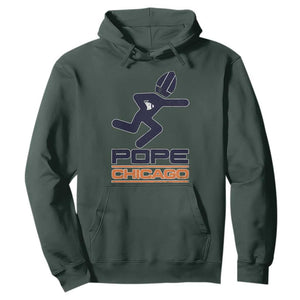 Chicago Pope Leo XIV American Football Hoodie TS11 Dark Forest Green Print Your Wear