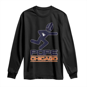 Chicago Pope Leo XIV American Football Long Sleeve Shirt TS11 Black Print Your Wear