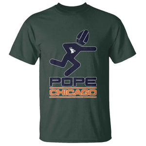 Chicago Pope Leo XIV American Football T Shirt TS11 Dark Forest Green Print Your Wear