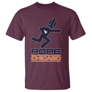 Chicago Pope Leo XIV American Football T Shirt TS11 Maroon Print Your Wear