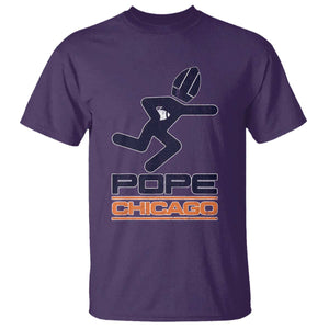Chicago Pope Leo XIV American Football T Shirt TS11 Purple Print Your Wear