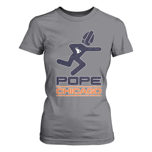 Chicago Pope Leo XIV American Football T Shirt For Women TS11 Charcoal Print Your Wear