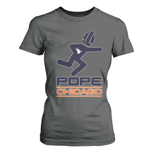 Chicago Pope Leo XIV American Football T Shirt For Women TS11 Dark Heather Print Your Wear