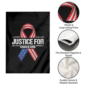Justice For Charlie Kirk Garden Flag Patriotic Tribute Human Rights Activist TS11 Print Your Wear