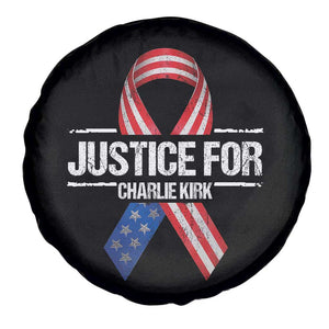 Justice For Charlie Kirk Spare Tire Cover Patriotic Tribute Human Rights Activist TS11 Print Your Wear