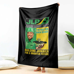 Andrew Holness Throw Blanket Building Jamaica For A Brighter Future Jamaica Labour Party TS11 Print Your Wear