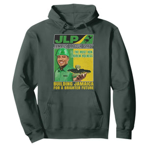 Andrew Holness Hoodie Building Jamaica For A Brighter Future Jamaica Labour Party TS11 Dark Forest Green Print Your Wear