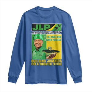 Andrew Holness Long Sleeve Shirt Building Jamaica For A Brighter Future Jamaica Labour Party TS11 Royal Blue Print Your Wear