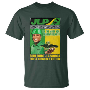 Andrew Holness T Shirt Building Jamaica For A Brighter Future Jamaica Labour Party TS11 Dark Forest Green Print Your Wear