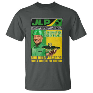 Andrew Holness T Shirt Building Jamaica For A Brighter Future Jamaica Labour Party TS11 Dark Heather Print Your Wear