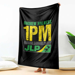 1PM Jamaica Andrew Holness Throw Blanket Jamaica Labour Party JPL Supporter TS11 Print Your Wear