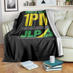 1PM Jamaica Andrew Holness Throw Blanket Jamaica Labour Party JPL Supporter TS11 Print Your Wear