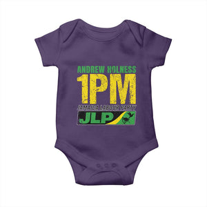 1PM Jamaica Andrew Holness Baby Onesie Jamaica Labour Party JPL Supporter TS11 Purple Print Your Wear