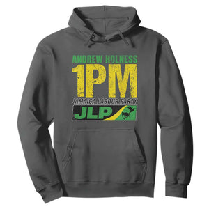 1PM Jamaica Andrew Holness Hoodie Jamaica Labour Party JPL Supporter TS11 Dark Heather Print Your Wear