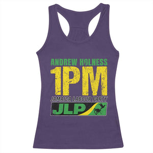 1PM Jamaica Andrew Holness Racerback Tank Top Jamaica Labour Party JPL Supporter TS11 Purple Print Your Wear