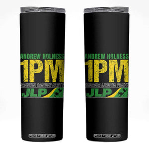 1PM Jamaica Andrew Holness Skinny Tumbler Jamaica Labour Party JPL Supporter TS11 Black Print Your Wear