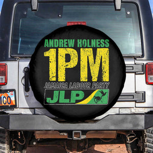 1PM Jamaica Andrew Holness Spare Tire Cover Jamaica Labour Party JPL Supporter TS11 No hole Black Print Your Wear