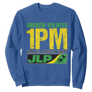 1PM Jamaica Andrew Holness Sweatshirt Jamaica Labour Party JPL Supporter TS11 Royal Blue Print Your Wear