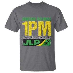 1PM Jamaica Andrew Holness T Shirt Jamaica Labour Party JPL Supporter TS11 Charcoal Print Your Wear