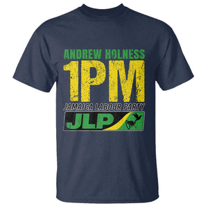 1PM Jamaica Andrew Holness T Shirt Jamaica Labour Party JPL Supporter TS11 Navy Print Your Wear