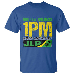 1PM Jamaica Andrew Holness T Shirt Jamaica Labour Party JPL Supporter TS11 Royal Blue Print Your Wear