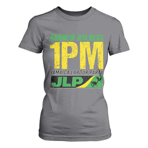 1PM Jamaica Andrew Holness T Shirt For Women Jamaica Labour Party JPL Supporter TS11 Charcoal Print Your Wear
