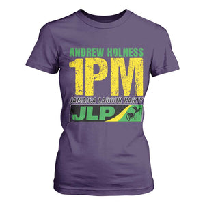 1PM Jamaica Andrew Holness T Shirt For Women Jamaica Labour Party JPL Supporter TS11 Purple Print Your Wear