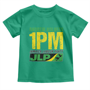1PM Jamaica Andrew Holness Toddler T Shirt Jamaica Labour Party JPL Supporter TS11 Irish Green Print Your Wear