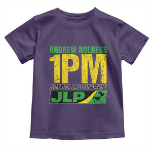 1PM Jamaica Andrew Holness Toddler T Shirt Jamaica Labour Party JPL Supporter TS11 Purple Print Your Wear