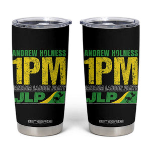 1PM Jamaica Andrew Holness Tumbler Cup Jamaica Labour Party JPL Supporter TS11 Black Print Your Wear