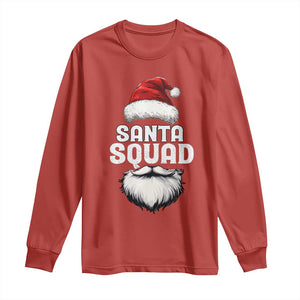 Funny Christmas Long Sleeve Shirt Santa Squad Xmas Team Family Matching TS11 Red Print Your Wear