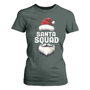 Funny Christmas T Shirt For Women Santa Squad Xmas Team Family Matching TS11 Dark Forest Green Print Your Wear