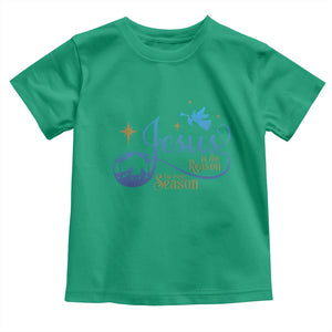 Jesus Is The Reason For The Season Baby Shirt Nativity Scene TS11 Irish Green Print Your Wear