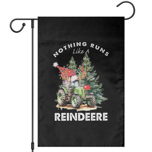 Funny Christmas Tractor Garden Flag Nothing Runs Like A Reindeere Farmers TS11 Black Print Your Wear