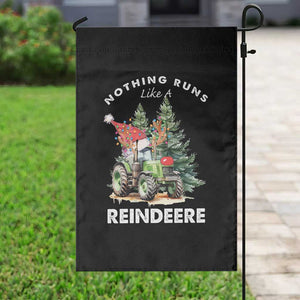Funny Christmas Tractor Garden Flag Nothing Runs Like A Reindeere Farmers TS11 Print Your Wear
