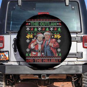 Trump Vance Chrismas Spare Tire Cover The Outlaw And The Hillbilly Ugly Xmas Bell TS11 No hole Black Print Your Wear