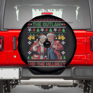Trump Vance Chrismas Spare Tire Cover The Outlaw And The Hillbilly Ugly Xmas Bell TS11 Black Print Your Wear