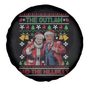 Trump Vance Chrismas Spare Tire Cover The Outlaw And The Hillbilly Ugly Xmas Bell TS11 Print Your Wear