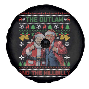 Trump Vance Chrismas Spare Tire Cover The Outlaw And The Hillbilly Ugly Xmas Bell TS11 Print Your Wear