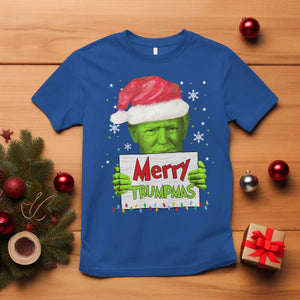 Funny Trump Christmas T Shirt Merry Trumpmas Santa Trump TS11 Royal Blue Print Your Wear