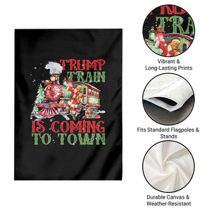 Trump Christmas Garden Flag Trump Train Is Coming To Town Xmas TS11 Print Your Wear